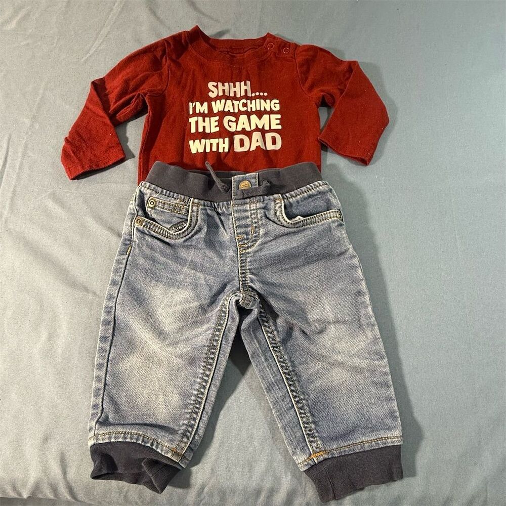 Kids Matching Set - Red and Blue Outfit